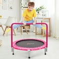 thumbnail image 3 of Costway Kids Trampoline Rebounder, Pink, 27.5'' x 12.5'' x 3", 3 of 12