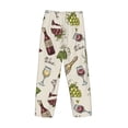 thumbnail image 5 of Fotbe Grapes Bbottles Wine Men's Pajama Pants,Sleepwear Pants,Pj Bottoms Drawstring And Pockets-Medium, 5 of 9