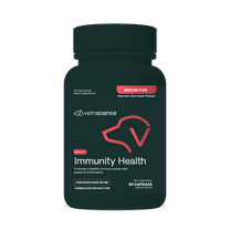 VetriScience Immunity Health Antioxidant Capsules for Dogs, Unflavored, 60 Count Bottle