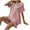 Pinky, variant on Cute Pajama Sets for Women in Clearance Womens Solid Pajama Set 2 Piece Short Sleeve Doll Collar Bow Lapel Shirt and Pants Loungewear Set Cute Sleepwear Ladies Pajamas Sets New Green XL