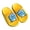 Yellow, variant on Carton Slide Sandals for Kids - Quick-Drying Summer Pool Shoes for Boys Girls Non-Slip Beach Bathroom Slippers with Cute Animal Design