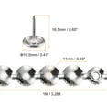 thumbnail image 2 of Uxcell 10Pack 1Meter Glossy Upholstery Tacks Strips Trim Sofa Decorative Nails, Silver, 2 of 5
