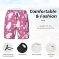 thumbnail image 5 of Balery Cute Poodle Dog Mens Swim Trunks Swim Shorts for Men Quick Dry Inseam Beach Shorts with Compression Liner Pocket-Large, 5 of 9