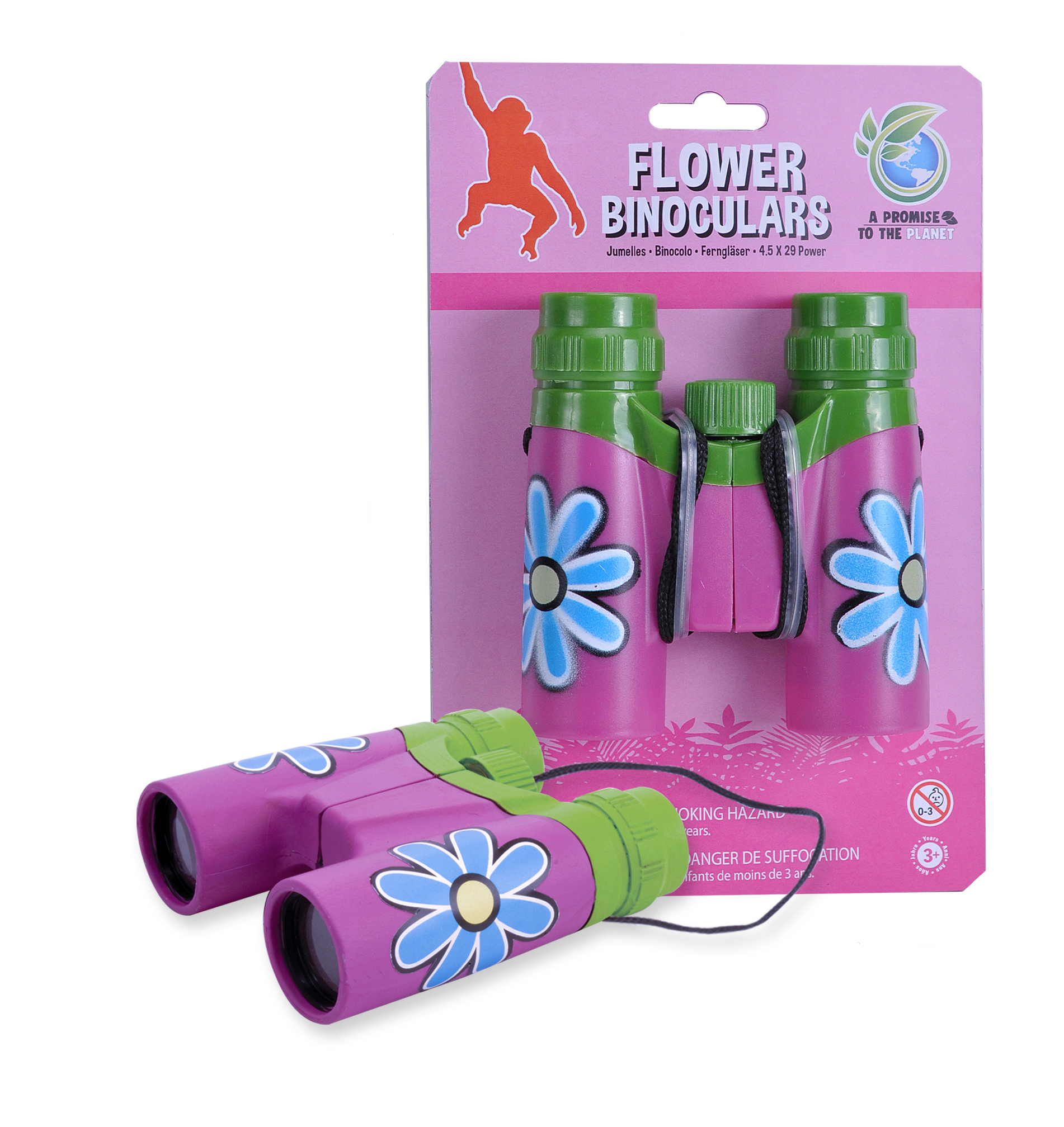 Melissa & Doug Butterfly Binoculars - Kid's 4x25 Pretend Play Toy