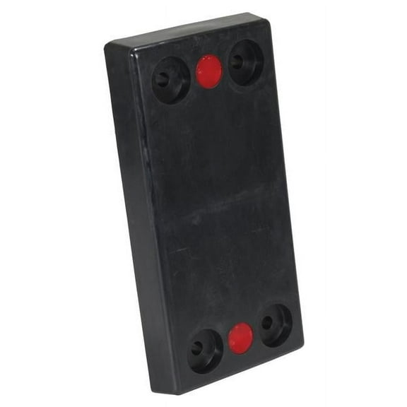 Vestil Manufacturing B-1224-3 Rectangle Molded Rubber Bumper - 3 x 24 x 12 in.