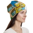 thumbnail image 5 of Simpsons Beanie Hat Print Slouchy Hat Soft Elastic Warm Headwear Comfortable Skull Cap for Men & Women, 5 of 8