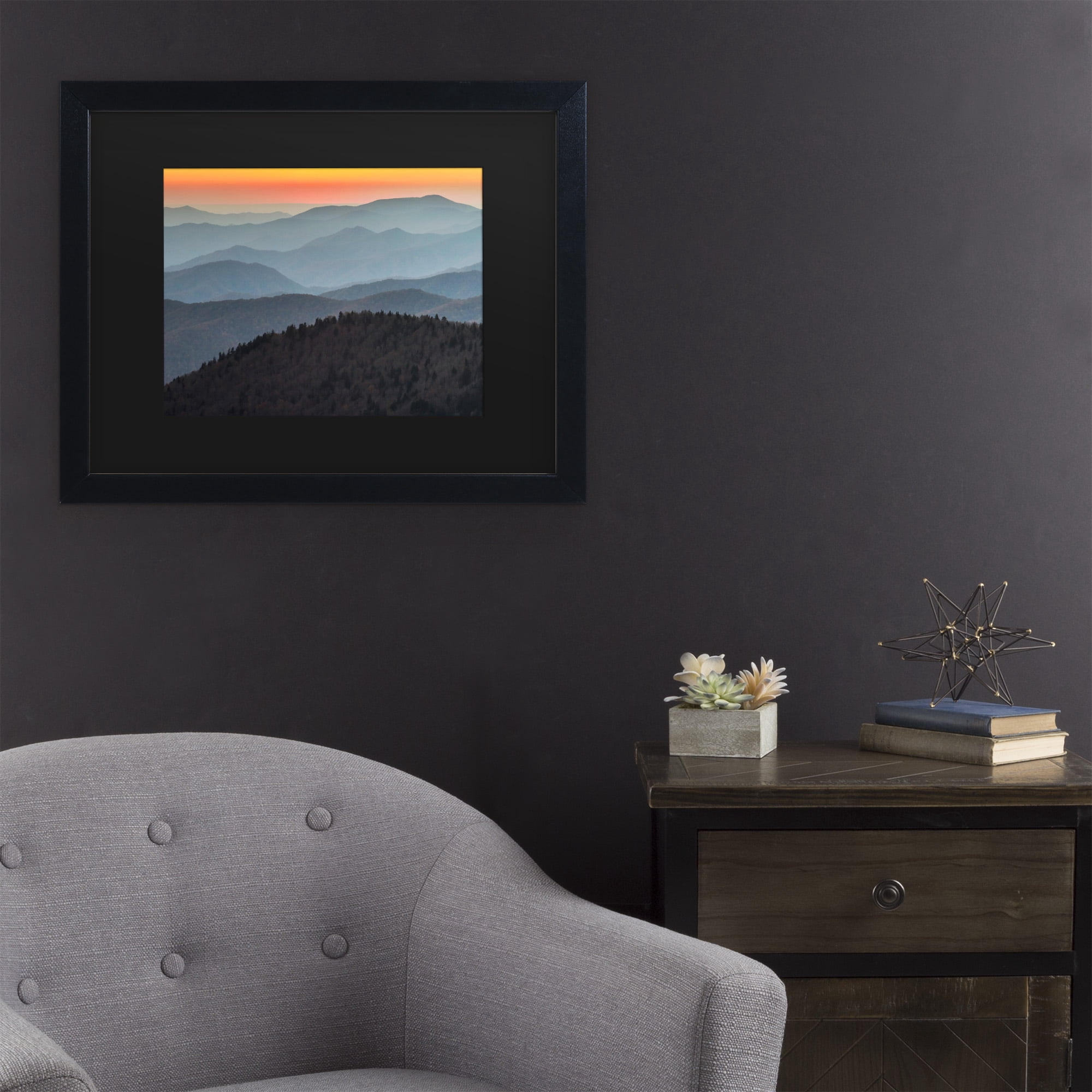Trademark Fine Art 'Great Smoky Sunset' Canvas Art by Pierre Leclerc