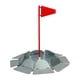 thumbnail image 3 of Copa de práctica de golf para putting, asta de bandera para practicar golf en el patio trasero Bandera roja, 3 of 9