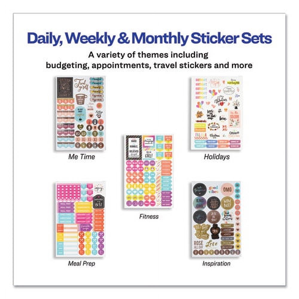 Planner Sticker Variety Pack For Moms, Budget, Family, Fitness, Holiday,  Work, Assorted Colors, 1,820/pack | Bundle of 10 Packs