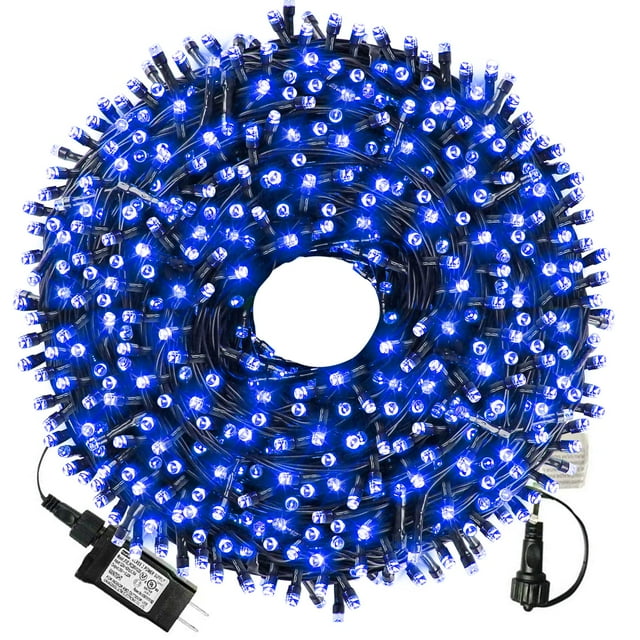 Cadena de luces navideñas XTF2015, 105 pies, 300 LED, azul