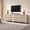 Cream White Oak, variant on SICOTAS 51.14" Wide 6-Drawer Rattan Dresser, Large Boho Chest of Drawers with Gold Handle for Bedroom, Coastal Bedroom Furniture Set in Cherry Oak