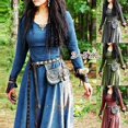 thumbnail image 3 of Medieval Dress Women Long Sleeve Maxi Robe Vintage Fairy Elven Dress Renaissance Celtic Viking Gothic Clothing Fantasy Ball Gown, 3 of 4