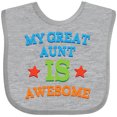 thumbnail image 3 of Inktastic My Great Aunt is Awesome Boys or Girls Baby Bib, 3 of 4