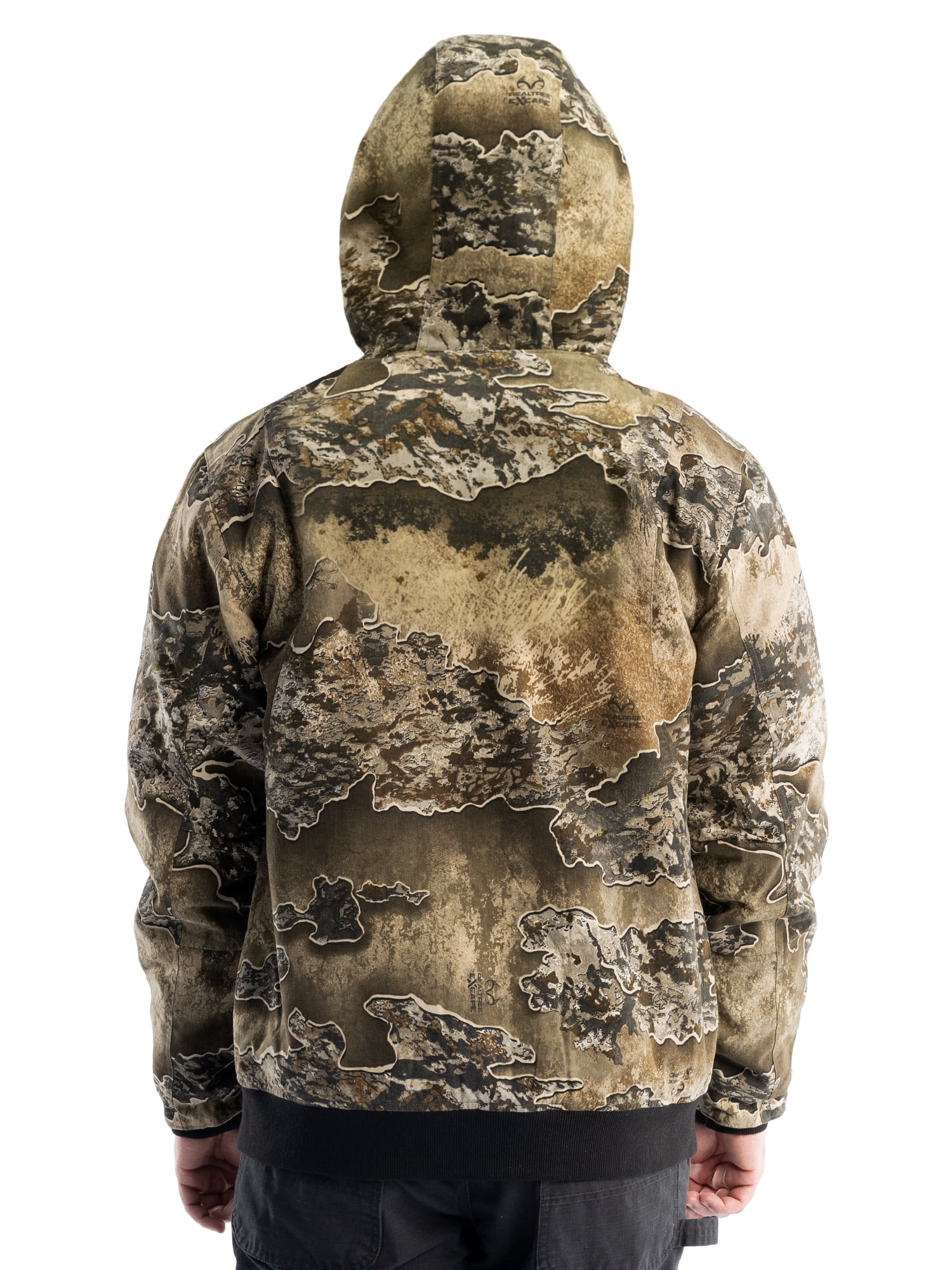 Realtree Men's Sherpa Lined Bomber Jacket, Realtree Excape, 3XL