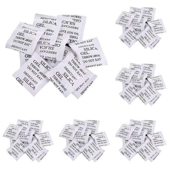BANIRO 2026 New Color Indicating Silica Gel Packets 2Gram 60Packs Desiccant Pack Food Grade Packets Moisture Control Rechargeable Absorber Bags Storage