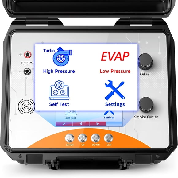 ANCEL L8000 Smoke Machine Leak Tester, Dual Mode Diagnostic Leak Tester for EVAP & Turbo Systems, Built-in Air Pump