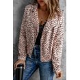 thumbnail image 3 of POGLIP Women's Leopard Print Zipper Lapel Collar Jacket, 3 of 6