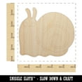 thumbnail image 2 of Happy Slow Kawaii Chibi Snail Wood Shape Unfinished Piece Cutout Craft DIY Projects - 4.70 Inch Size - 1/8 Inch Thick, 2 of 7