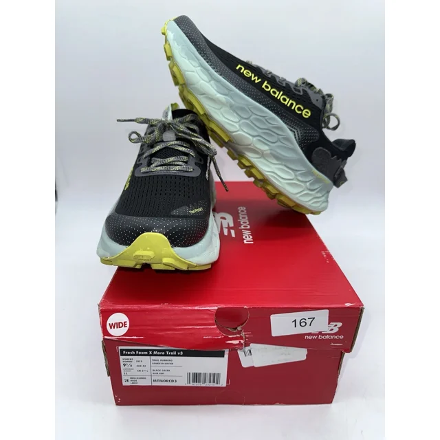 New Balance Men’s US 9.5 2E Wide Fresh Foam X More Trail V3 Sneakers, MTMORCD3