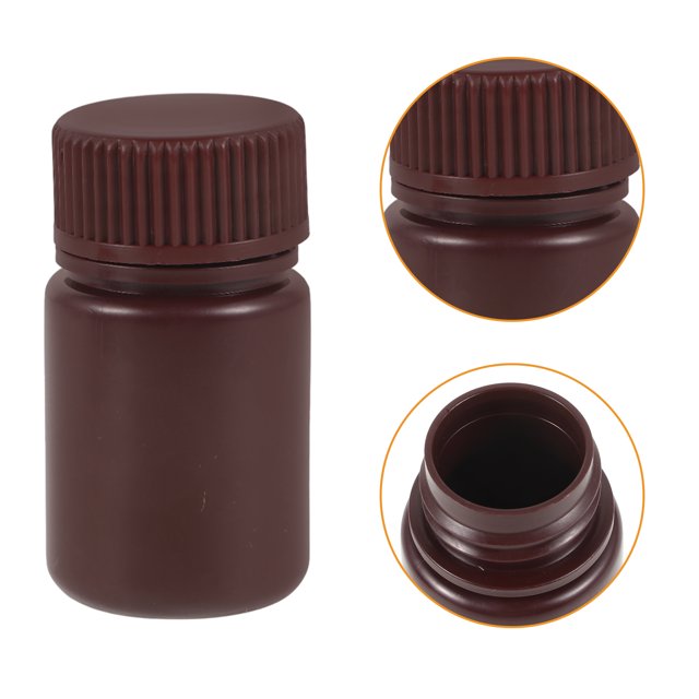 HEALEEP 10 Pcs Bouteilles de Stockage d'Échantillons Résistantes à la Lumière pour Réactifs pour Laboratoire