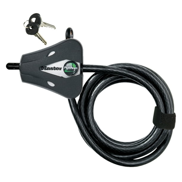 Master Lock 8418D Python Bike Lock Cable with Key, 1 Pack - Walmart.com ...