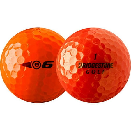 Bridgestone Golf e6 Golf Balls, Orange, Used, Mint Quality, 12 (Bridgestone E6 Golf Balls Best Price)