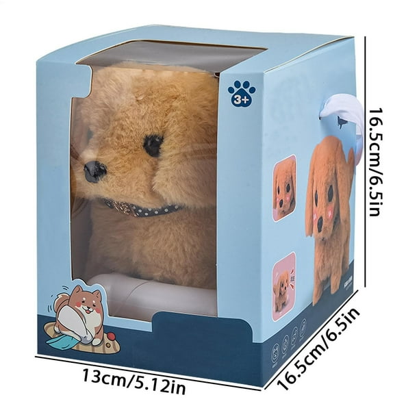 Perro De Juguete Electrónico Con Movimiento Y Ladrido – Mascota Interactiva De Peluche Para Niños, Regalo Para Casa O Viaje