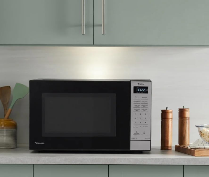 Restored Panasonic NN-SN68QB 1.2 cu. ft. 1250W Inverter Microwave, Black (Refurbished)