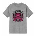thumbnail image 4 of Demure University Adult Blue Crew Neck Short Sleeve Tee-Medium, 4 of 7