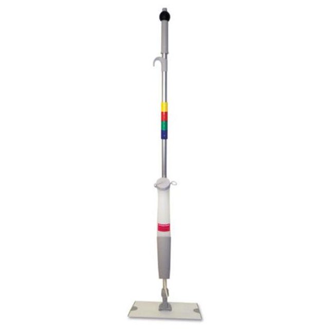 Boardwalk BWMS16MFM Bucketless Microfiber Mop System 5 x 18 Head 59-Inch Handle Blue/Gray (BWKBWMS16MFM)