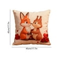 thumbnail image 6 of PLPPYFS Valentines Pillow Covers 18" x 18", Valentines Day Throw Pillow Covers Hugs and Kisses Home Decor Red Love Heart Pillowcase Square Cushion Covers for Sofa Bed Couch, 6 of 6