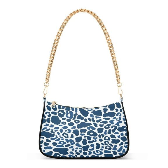 Ryvnso Leopard Print-a2 Womens Chain Shoulder Bag Tote Handbags Clutch Hobo Purse with Zipper for Travel
