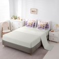 thumbnail image 5 of Erosebridal Rustic Lavender Flowers 7-Piece Twin Bedding Sets,Cute Cartoon Rabbit Bedding Comforter Set For Girls Kids,Reversible, 5 of 7