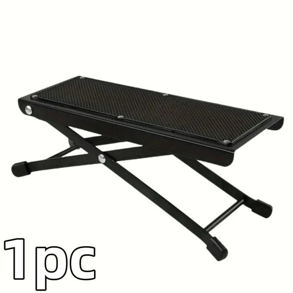 Folding Foot Rest 4-Height Adjustable Pedal Footrest Stand for Beauty Salons Home Pedicures Toe Nail Tool and Guitar Pedal Stool