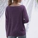 thumbnail image 5 of Camiseta casual de mujer de manga larga con cuello en O Pullover Top suelto Sudadera de otoño CACAGOO Sudadera mujer, 5 of 7