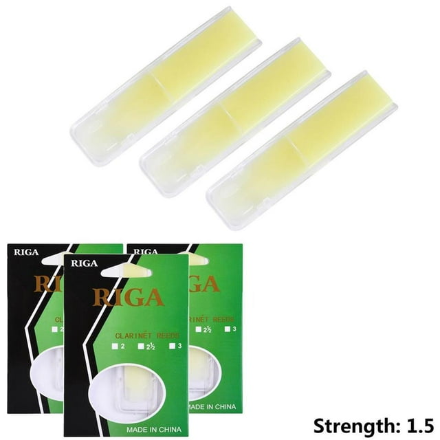 mmirethe 3 Pcs Roseaux de Clarinette Force 1.5/2.0/2.5 Roseaux en Résine Type 1 Type 2