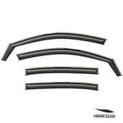 Voron Glass in-Channel Extra Durable Rain Guards for Honda Accord 2013-2017 Sedan, Window Deflectors, Vent Window Visors, 4 Pieces - 200649