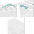 thumbnail image 3 of 14 Quart Clear Storage Boxes with Handles, Plastic Latching Bins with Lids, 6 Packs, 3 of 14
