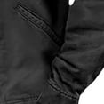 thumbnail image 4 of Zedker Men's Winter Jackets With Multi Pockets Cotton Thick Warm Fleece Lined Coat Hooded Work Cargo Jackets for Men Black S, 4 of 5