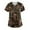Army Green, variant on Luxalzxs Scrub Tops Women, Christmas Print Nurse Uniforms Short Sleeve V-Neck Scrub Tops Medical Shirts with Pockets