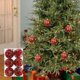 thumbnail image 4 of Hengsof - Juego de 6 bolas navideñas de 6 cm, bolas artificiales irrompibles para colgar en el árbol de Navidad, para decoración de interiores, fiestas navideñas, 4 of 7