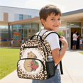 thumbnail image 4 of Jeiento Capybara 13.5 Inch Kids Preschool Backpack for Toddler Girls, Strawberry Lightweight School Bag for 3-5 Year Old, Bookbag with 2 Front & 2 Mesh Side Pockets, 4 of 7