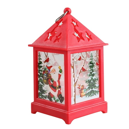 

Yubnlvae Night Lights Small Night Christmas Santa House Gifts Glowing Creative Light Wind Home Decor B