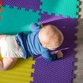thumbnail image 5 of BalanceFrom 2-Pack 36-Count 12”x12” Interlocking Puzzle Play Mat, 0.4” Thick, Multicolored, 5 of 12