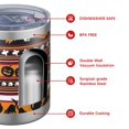 thumbnail image 4 of 12oz Tumblers Halloween Stripe Scene Pattern Vacuum Insulated Stainless Steel Travel Tumbler Cups Mug with Lid and Straw for Beer,Coffee,Beverages with Cleaning Brush for Cold & Hot Drinks, 4 of 5