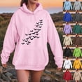 thumbnail image 4 of Towmus Hoodies For Women Trendy Y2K Funny Graphic Simple Print Long Sleeve Drawstring Pullover Fall Hoodie With Pockets, 4 of 6