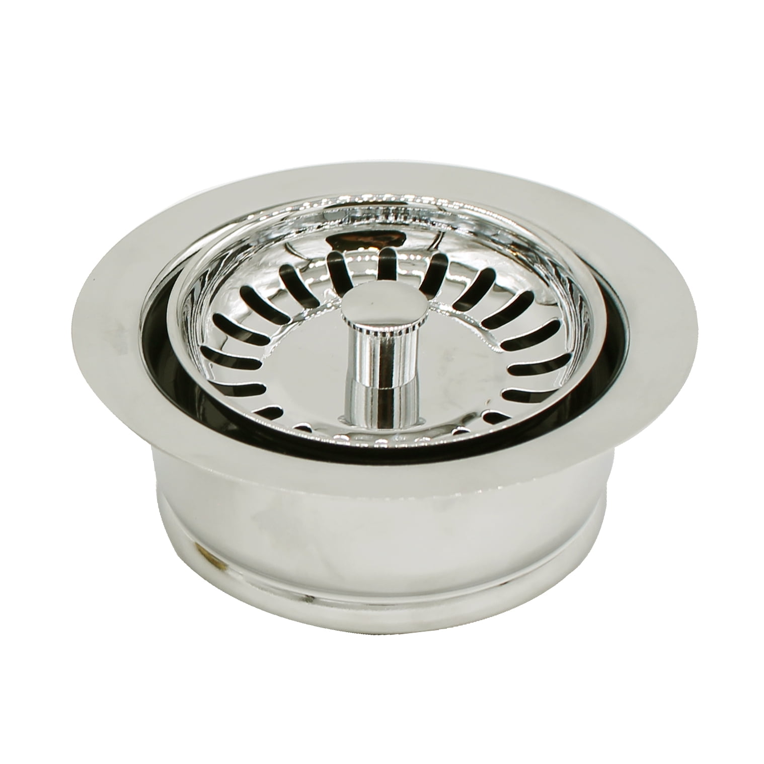 Westbrass COMBO PACK 3-1/2" Kitchen Sink and Waste Disposal Flange Strainers, Polished Nickel