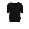 thumbnail image 2 of Pounoo Womens Tops Crewneck Side Twist Cropped Fit Fitness Short Sleeves Training Gym Sessions Comfortable Tank Tops Tees Gift, 2 of 6