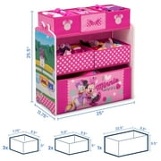 Minnie Mouse 6 Bin Design and Store Toy Organizer by Delta Children, Greenguard Gold Certified