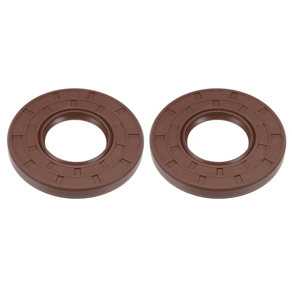 Oil Seal 30mm Inner Dia 62mm OD 7mm Thick Fluorine Rubber Double Lip Sealing 2Pcs